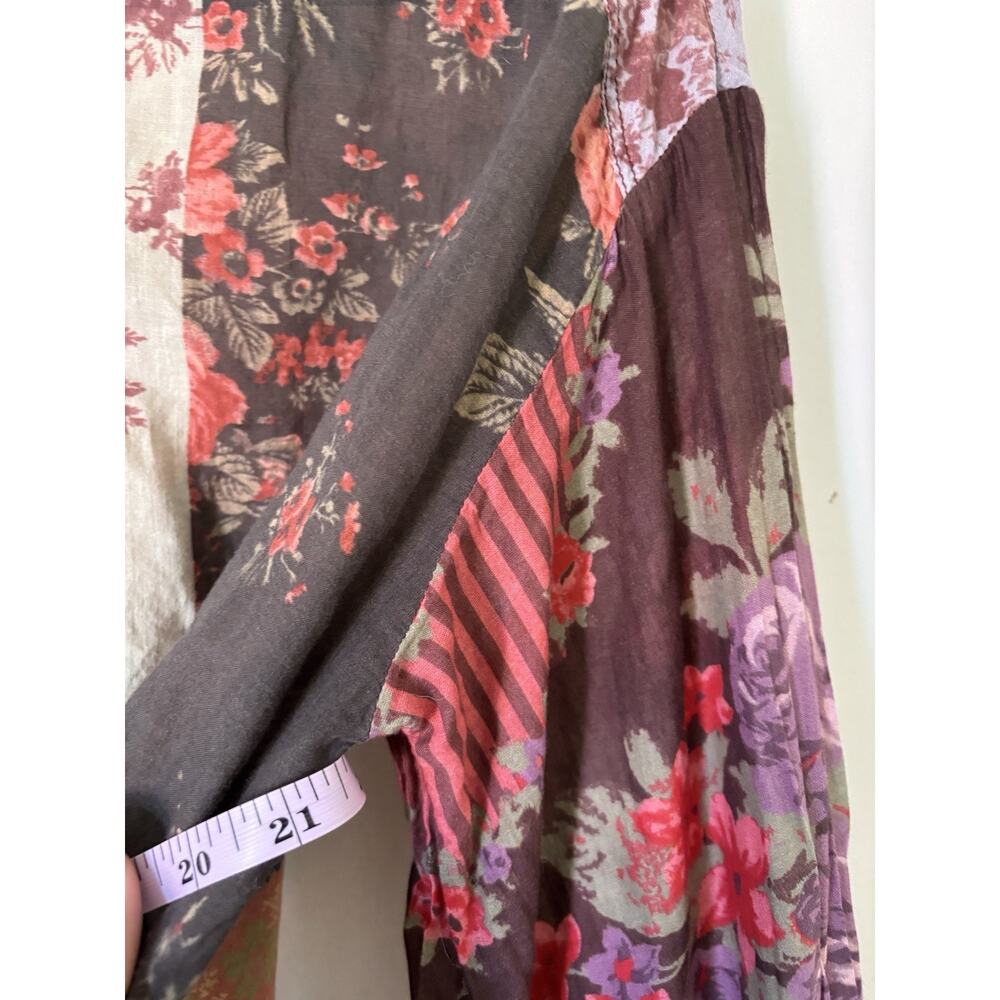Free People Shirt XS Button Up Multicolor Blouse Top Boho - Picture 11 of 13